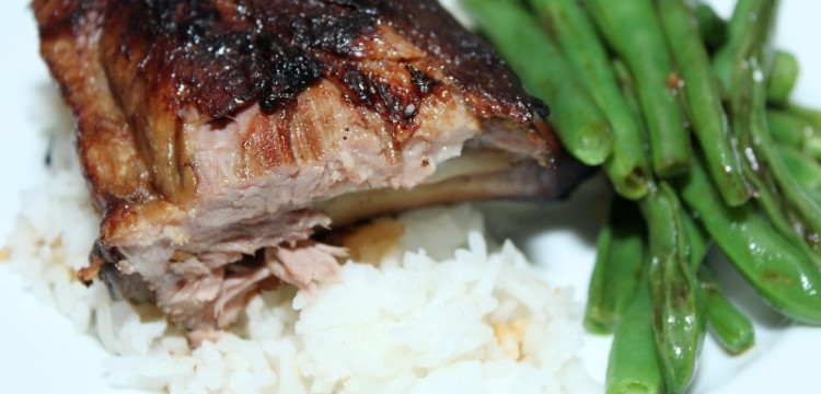 Slow Cooker Sticky Asian Ribs are effortless delicious. Make for any time you don't want to heat up the house for great ribs! | asian recipes | slow cooker recipes | Father's Day recipes | BearandBugEats.com