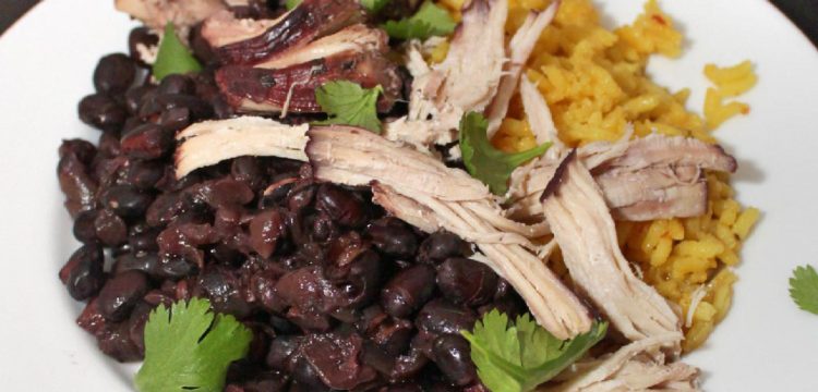 Slow Cooker Black Beans with Chicken | slow cooker recipes | healthy recipes | BearandBugEats.com