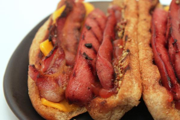 Bacon Cheese Hot Dogs