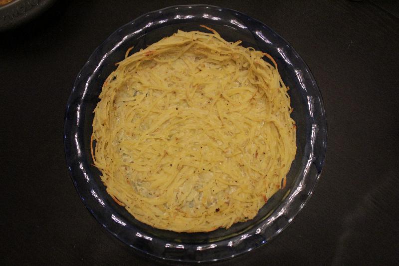 Baked potato crust for No-Recipe Quiche with Potato Crust