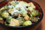 Roasted Brussels Caesar Salad | salad recipes | salad dressing recipes | BearandBugEats.com