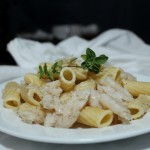 Dover Sole Scampi! This is a simple pasta dish with flaky white fish and buttery lemon and white wine sauce | pasta recipes | Italian recipes | BearandBugEats.com