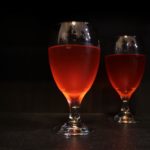 Chilled Dragon's Blood, an adult-ready Halloween punch for your next party! Turn it into a non-alcoholic punch by leaving out the booze. | BearandBugEats.com