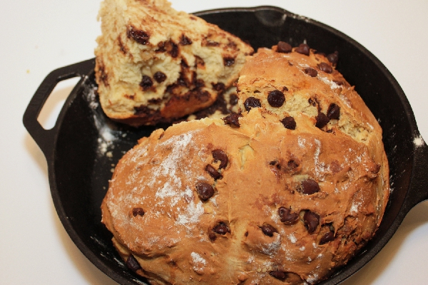 Chocolate Chip Irish Soda Bread | baking recipes | St. Patrick's Day recipes | BearandBugEats.com