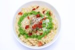 Spring Risotto with Bacon, Leeks, & Pea Puree | spring recipes | Easter recipes | Italian recipes | BearandBugEats.com