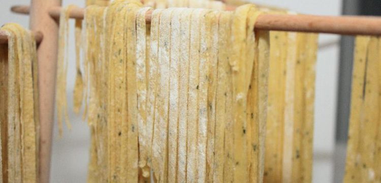 Handmade Fettucine with Herbs is a simple recipe that makes fabulously fresh pasta at home! Make for dinner or make ahead! | vegetarian recipes | pasta recipes | BearandBugEats.com