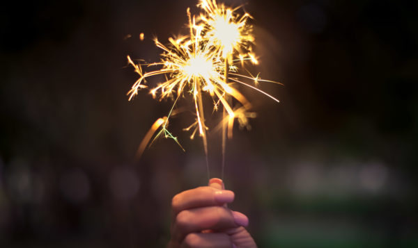 Sparkler for 2018 goals