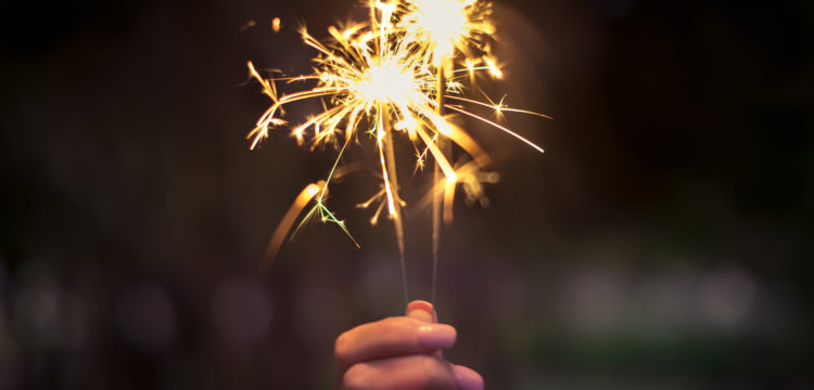 Sparkler for 2018 goals