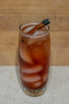 Finished Give it a Chai Mocktail with scorched cinnamon stick on top